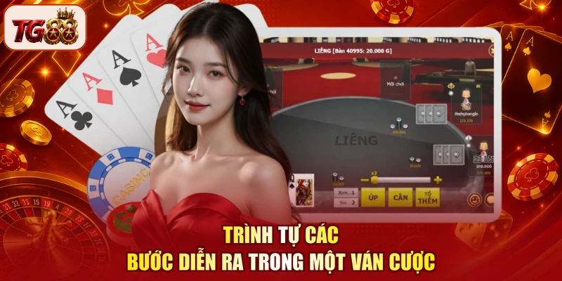 Trình tự các bước diễn ra trong một ván cược